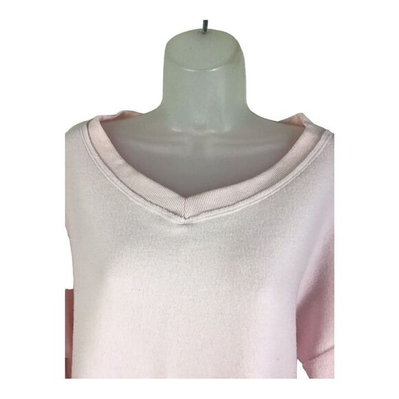 Wildfox Cobalt V-Neck Balloon Sleeve Sweatshirt in Soft Lilac Size Large - Picture 11 of 14